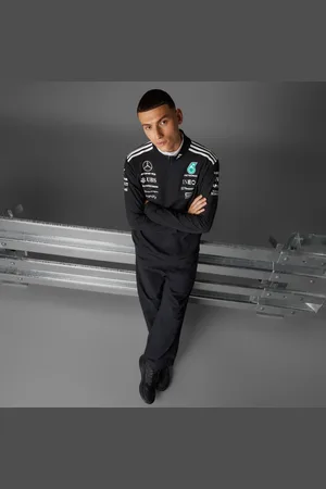 adidas MERCEDES - AMG PETRONAS FORMULA ONE TEAM SWEATER MET KORTE RITS