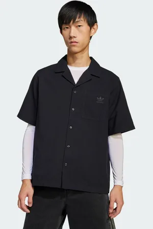 adidas Essentials Seersucker Overhemd met Korte Mouwen
