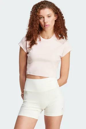 adidas Lounge Ribbed Crop T-shirt