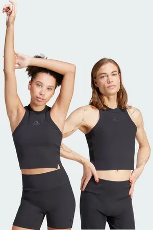 adidas Lounge Ribbed Crop Tanktop