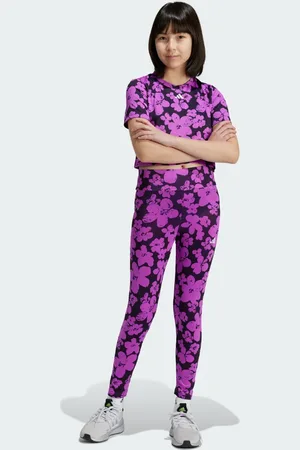 adidas Train Essentials Seasonal Printed High Waisted 7/8 Training Legging Kids