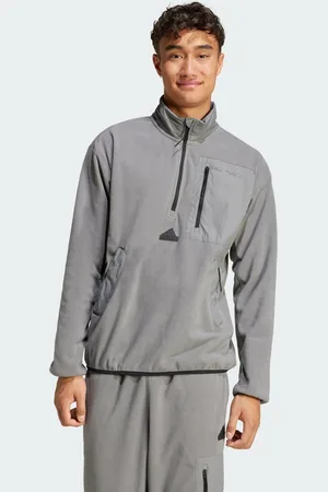 adidas City Escape Polar Fleece Jack met Halflange Rits