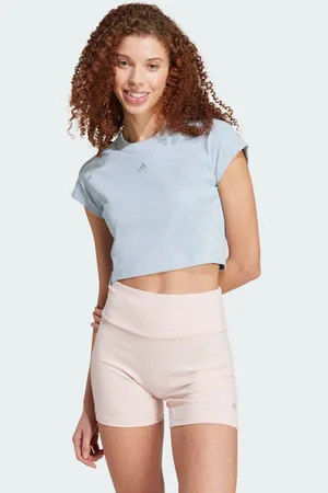 adidas Lounge Ribbed Crop T-shirt