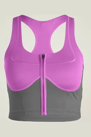 adidas By Stella McCartney Two-Tone Croptop met Rits