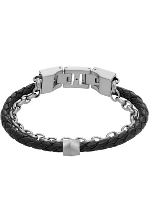 All Stacked Up Stainless Steel Cuff Bracelet - JF04558040 - Watch Station