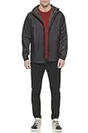 Tommy Hilfiger Lichtgewicht ademende waterdichte regenjas met capuchon voor heren, , XL