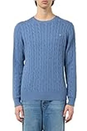 GANT Cotton Cable C-neck Pullover trui heren, , 3XL