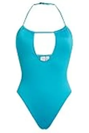 Calvin Klein Dames plunge eendelig - RP KW0KW02725 plunge badpak, blauw (Adriatic Blue), XS, , XS