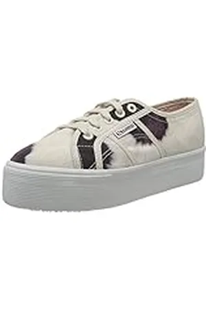Superga 2790-Fantasy Cotw, sportschoenen met platform voor dames, Beigeltsand Cow, 38 EU