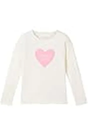 TOM TAILOR Meisjesshirt met lange mouwen en hartprint, , 92-98