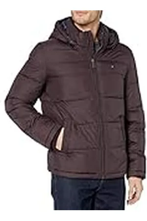 Tommy Hilfiger Klassieke donsjack met capuchon voor heren (standaard en groot en lang) alternatieve buitenkledingjas, , L