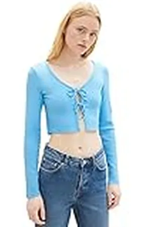 TOM TAILOR Dames T-shirt met lange mouwen 1035373, , XXL