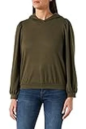 ONLY Dames ONLASTA L/S Hooded Top CS NN Shirt met lange mouwen, Olive Night/Detail:Melange, XS
