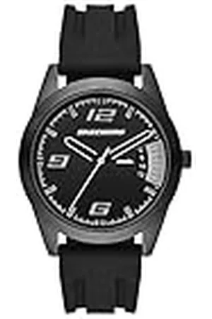 Skechers Horloge voor heren, Quartz uurwerk met siliconen, polyurethaan, lederen of roestvrij stalen band, ,43MM