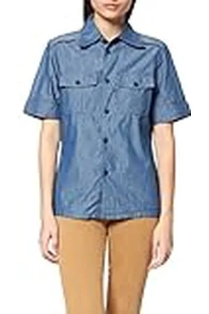 G-Star RAW Officer Shirt voor dames, Blauw (Rinsed D20159-c432-082), XS