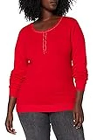 Bonamaison Dames Tunesische kraag trui knopen + Lurex T-shirt