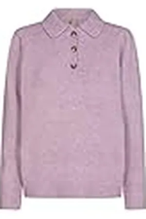 soyaconcept Dames SC-Lamar 18 Collar Gebreide Trui, , L, Violette nevelmix