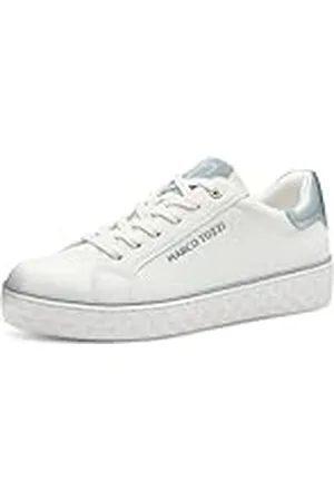 Marco Tozzi 2-23705-41 Damessneakers, wit/LT.Blue, 39 EU, , 39 EU