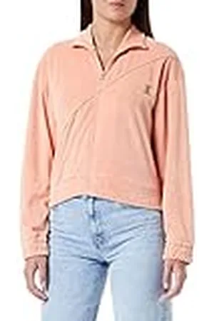 Roberto Cavalli Sweatshirt met ritssluiting, 300 Dusty Pink, XXS voor dames