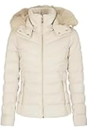 Morgan Dames donsjack met capuchon, ivoorkleurig, maat 42, , 40