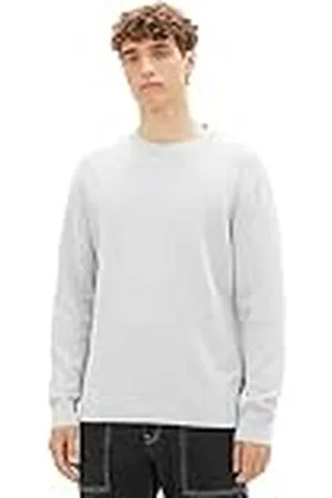 TOM TAILOR Basic gebreide herentrui met structuur, , S