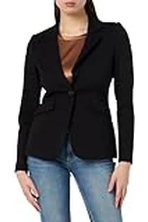 Taifun Klassieke blazer voor dames, met stretchcomfort, lange mouwen, gevoerde blazer, effen kleuren, , 34