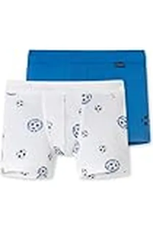 Schiesser Jungen 2 PACK Short mit weichem Bündchen Unterwäsche Feinripp - 100% Organic Bio Baumwolle - Größe 92 bis 140