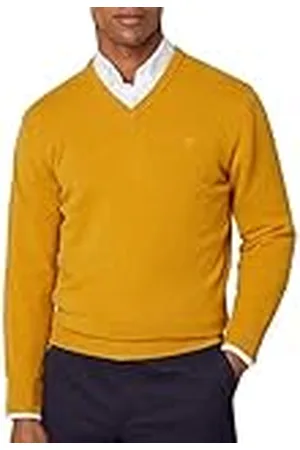 Hackett Heren Lamswol V-hals Pullover Sweater, , M