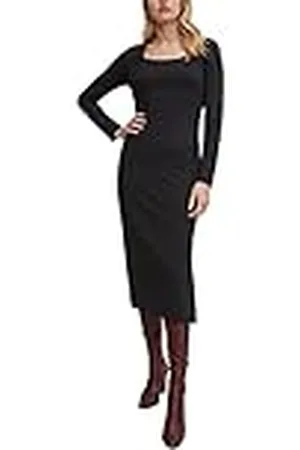 Comma, Casual zakelijke jurk voor dames, 9999 Black, 32