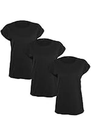 Build Your Brand Dames T-Shirt Multipack Ladies Extended Shoulder Tee 3-pack verkrijgbaar in vele kleurvarianten, maten XS - 5XL, , M