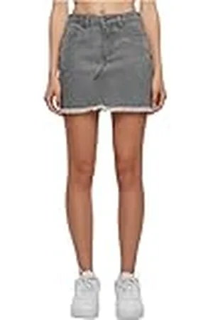 Urban classics Dames zware mini denim rok, , 8, , 34