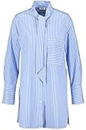 Gerry Weber Dames 160010-31408 blouse, blauw/ecru/wit strepen, 34, , 34