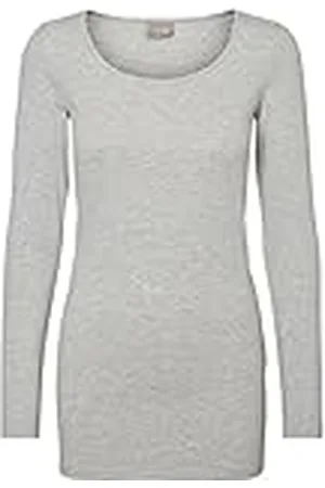 VERO MODA Dames Vmmaxi My Ls Soft Long U-Neck Noos