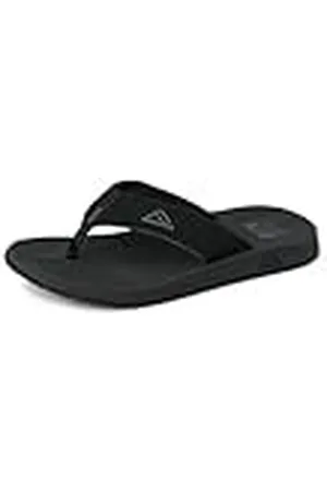 Reef Phantoms Beach Teenslippers voor heren, waterbestendig, zacht en ondersteunend gevormd voetbed, Zwart, 39.5 EU