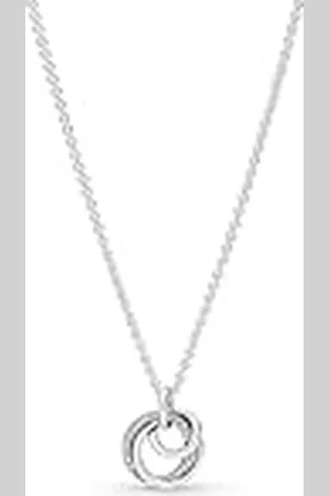 PANDORA Moments Familie Für Immer Verschlungener Anhänger Halskette mit Karabiner-Verschluss aus Sterling-Silber, Kompatibel Moments Armbänder, Größe: 60cm