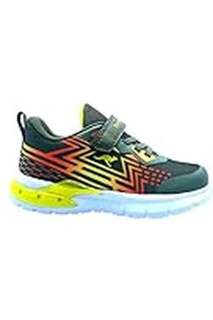 KangaROOS K-SL Arouser EV Sneakers voor jongens, uniseks, olijf/citroen chroom, 32 EU, , 32 EU