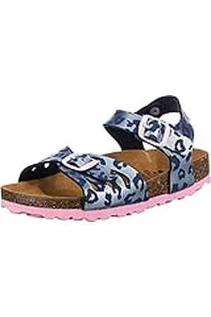 LICO Bioline Sandal Meisjes Pantoffel, Blauw/zachtroze, 40 EU