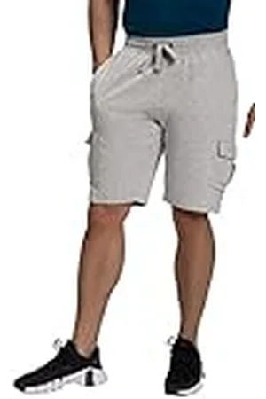 JP 1880 Heren sweat-cargobermuda, elastische tailleband, cargozakken broek, , L