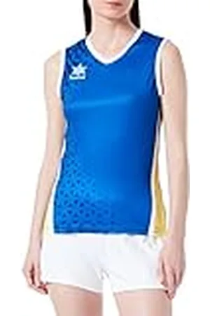 Luanvi Sportiva da Donna | Modelo Cardiff di Color Giallo e Blu | Maglietta Senza Manschette-Taglia XL tanktop voor dames, meerkleurig, standaard