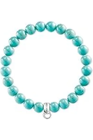 Thomas Sabo Bedelarmband voor dames, Charm Club 925 sterling zilver, X0213-404-17, 15,50 cm, Sterling zilver, 5x1 (5x input, 1x output)