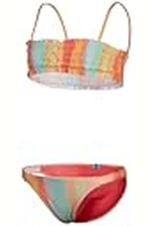 Arena Bandeaubikini met waterprint voor meisjes, , 62 cm