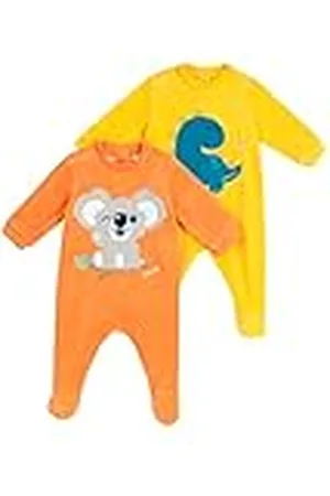 chicco Chenille Jumpsuitset met voet, Jumpsuit voor de winter Uniseks 0-24, , 12 maanden (pakket van 2)