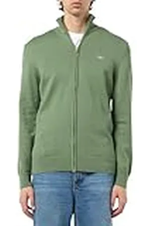 GANT CASUAL COTTON ZIP CARDIGAN, , L