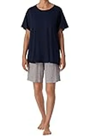 Schiesser Damen Schlafanzug Set kurz Baumwolle Modal - Nightwear