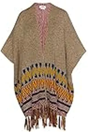 Gaya Gebreide poncho voor dames, , M/L