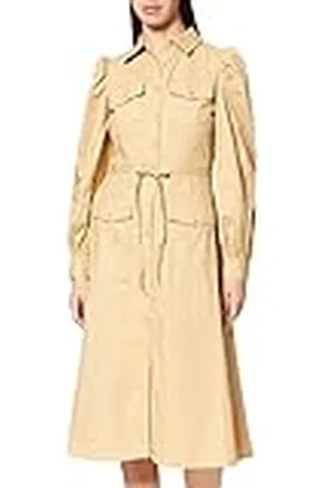 NA-KD Dames Puff Sleeve Midi Jurk Casual Jurk, , 40