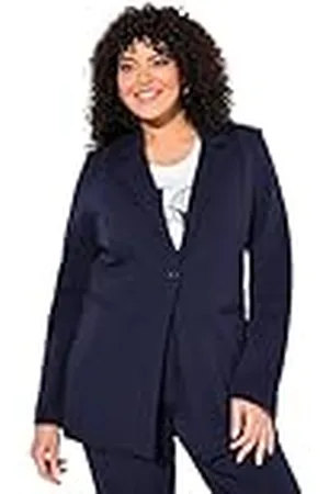 Ulla Popken Punto Di Roma, A-lijn, reverskraag, stretch blazer, , 50-52
