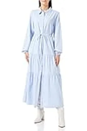 Blonda Dames maxi-jurk van katoen 21626498-BL01, , M, , M