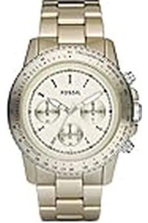 Fossil Heren Champagne Aluminium Chronograaf Stella Horloge - Ch2708, , armband