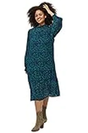 Peppercorn Levi Midi-jurk Curve | Groene jurken voor dames VK | Lente damesjurken | Maat 18
